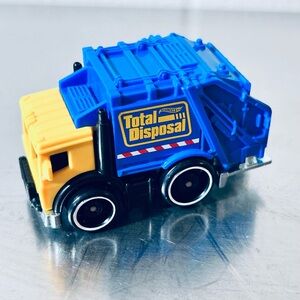 Hot Wheels HW Metro Total Disposal BLUE Garbage Truck